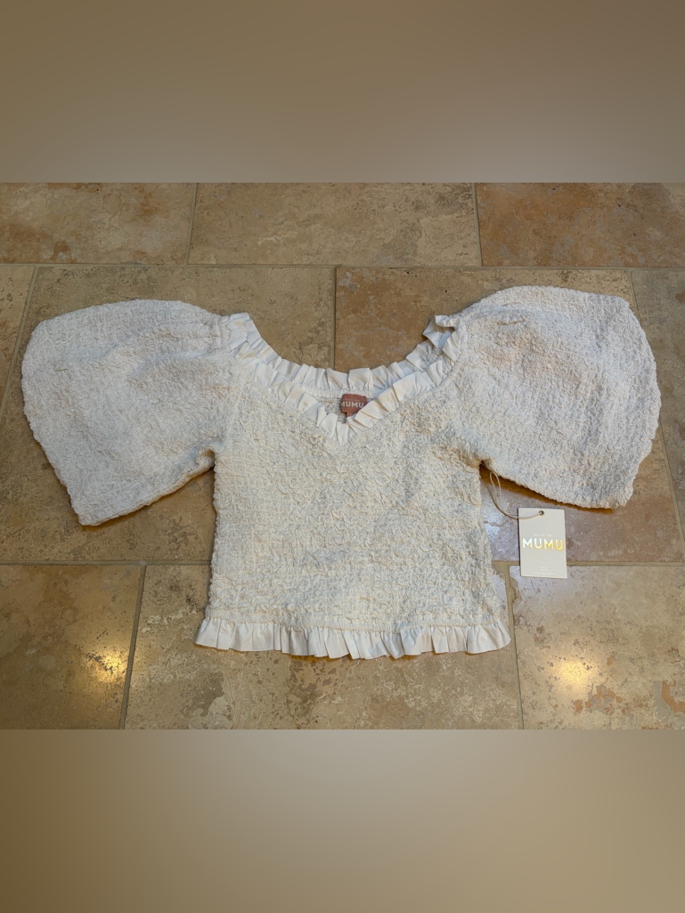 Show Me Your MuMu Women’s Romantic Rom Com Crop Top-NWT